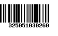 Código de Barras 325051030260