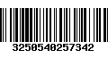 Código de Barras 3250540257342