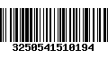 Código de Barras 3250541510194