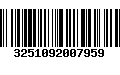 Código de Barras 3251092007959