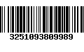 Código de Barras 3251093809989