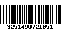 Código de Barras 3251490721051