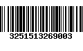 Código de Barras 3251513269003