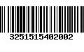 Código de Barras 3251515402002