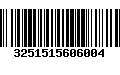 Código de Barras 3251515606004