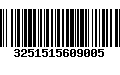 Código de Barras 3251515609005