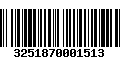 Código de Barras 3251870001513