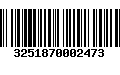 Código de Barras 3251870002473