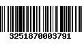 Código de Barras 3251870003791