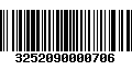 Código de Barras 3252090000706