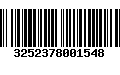 Código de Barras 3252378001548