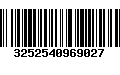 Código de Barras 3252540969027