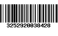 Código de Barras 3252920038428