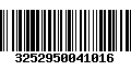 Código de Barras 3252950041016