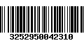 Código de Barras 3252950042310