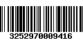 Código de Barras 3252970009416