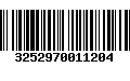 Código de Barras 3252970011204