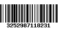 Código de Barras 3252987118231