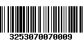 Código de Barras 3253070070009