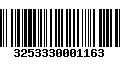 Código de Barras 3253330001163