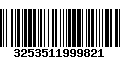 Código de Barras 3253511999821