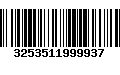 Código de Barras 3253511999937