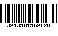 Código de Barras 3253581562628