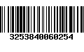 Código de Barras 3253840060254