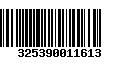 Código de Barras 325390011613