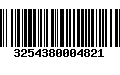 Código de Barras 3254380004821