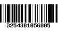 Código de Barras 3254381056805