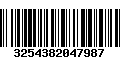 Código de Barras 3254382047987