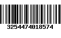 Código de Barras 3254474018574