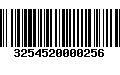 Código de Barras 3254520000256