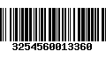 Código de Barras 3254560013360