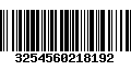 Código de Barras 3254560218192