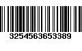 Código de Barras 3254563653389