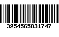 Código de Barras 3254565831747