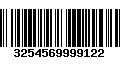 Código de Barras 3254569999122