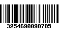 Código de Barras 3254690090705