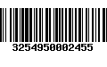 Código de Barras 3254950002455