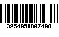 Código de Barras 3254950007498