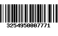 Código de Barras 3254950007771