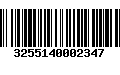 Código de Barras 3255140002347