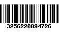 Código de Barras 3256220094726