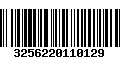 Código de Barras 3256220110129