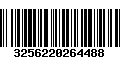 Código de Barras 3256220264488