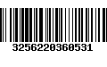 Código de Barras 3256220360531