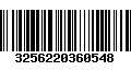 Código de Barras 3256220360548