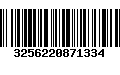 Código de Barras 3256220871334